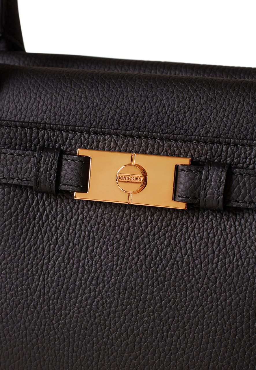 Borbonese TORINESE SMALL BAULETTO BAG Zwart
