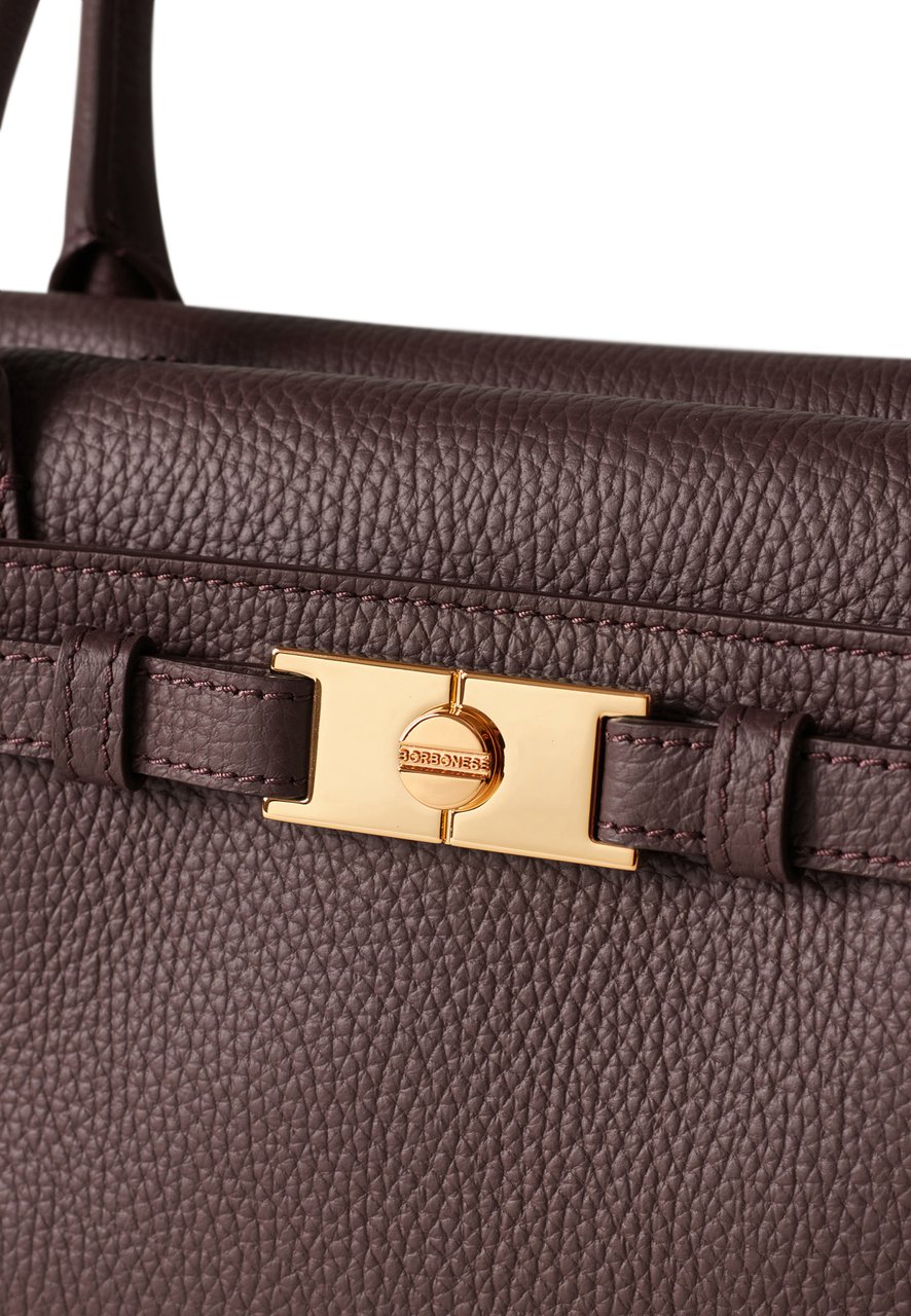 Borbonese TORINESE SMALL BAULETTO BAG Maroon