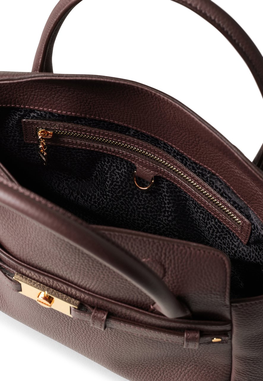 Borbonese TORINESE SMALL BAULETTO BAG Maroon