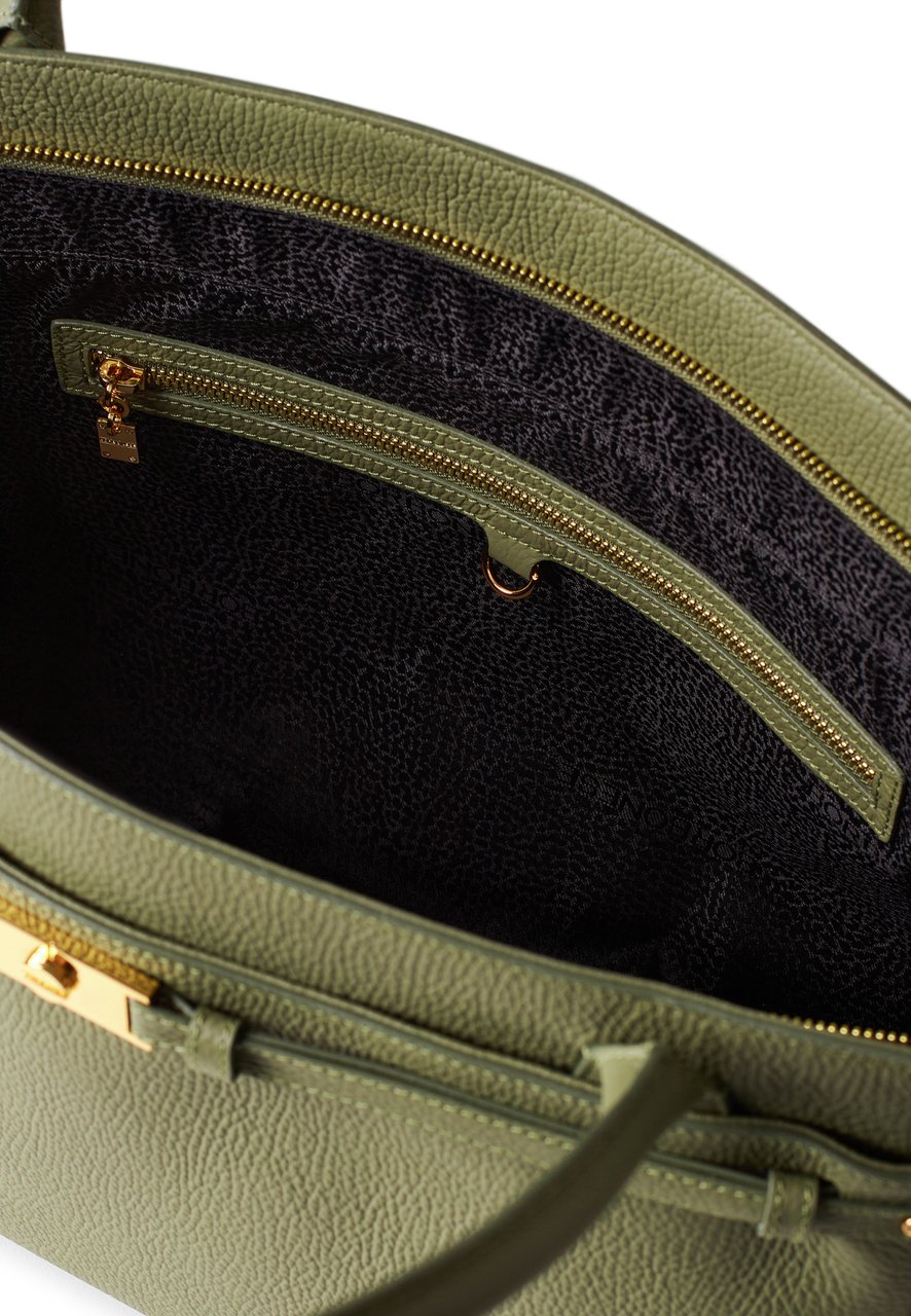 Borbonese TORINESE LARGE SHOPPING BAG Groen