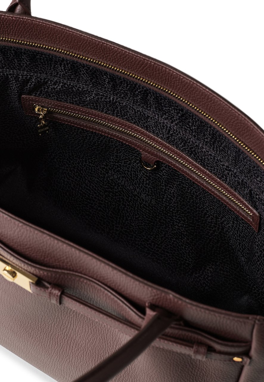 Borbonese TORINESE LARGE SHOPPING BAG Maroon