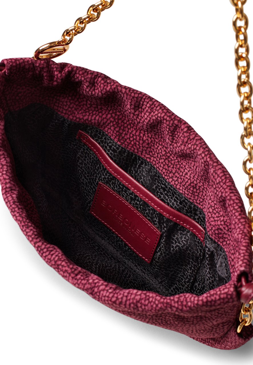 Borbonese COQUILLE SMALL HOBO BAG Rood