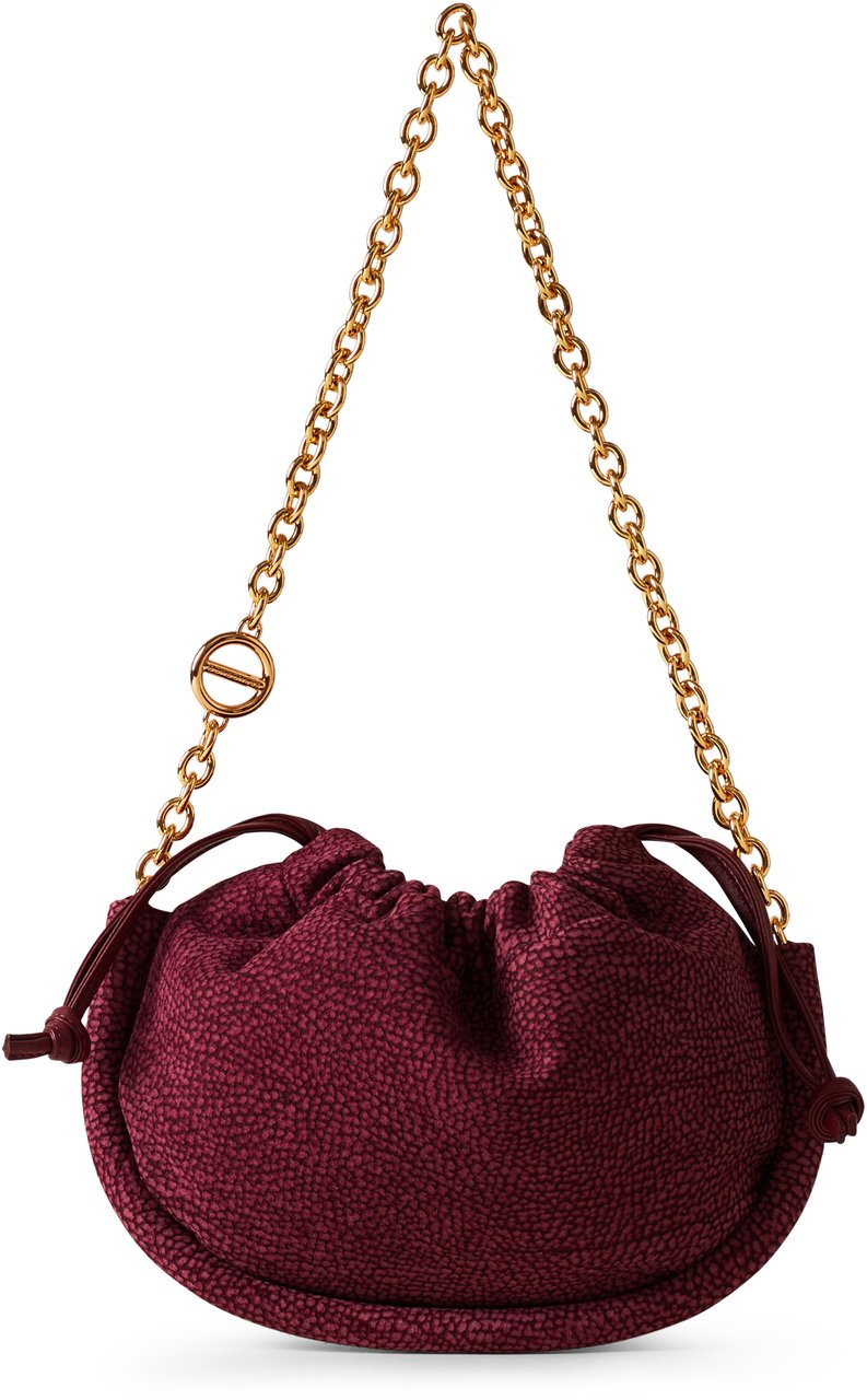 Borbonese COQUILLE SMALL HOBO BAG Rood