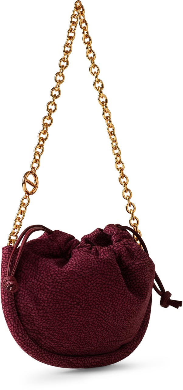 Borbonese COQUILLE SMALL HOBO BAG Rood