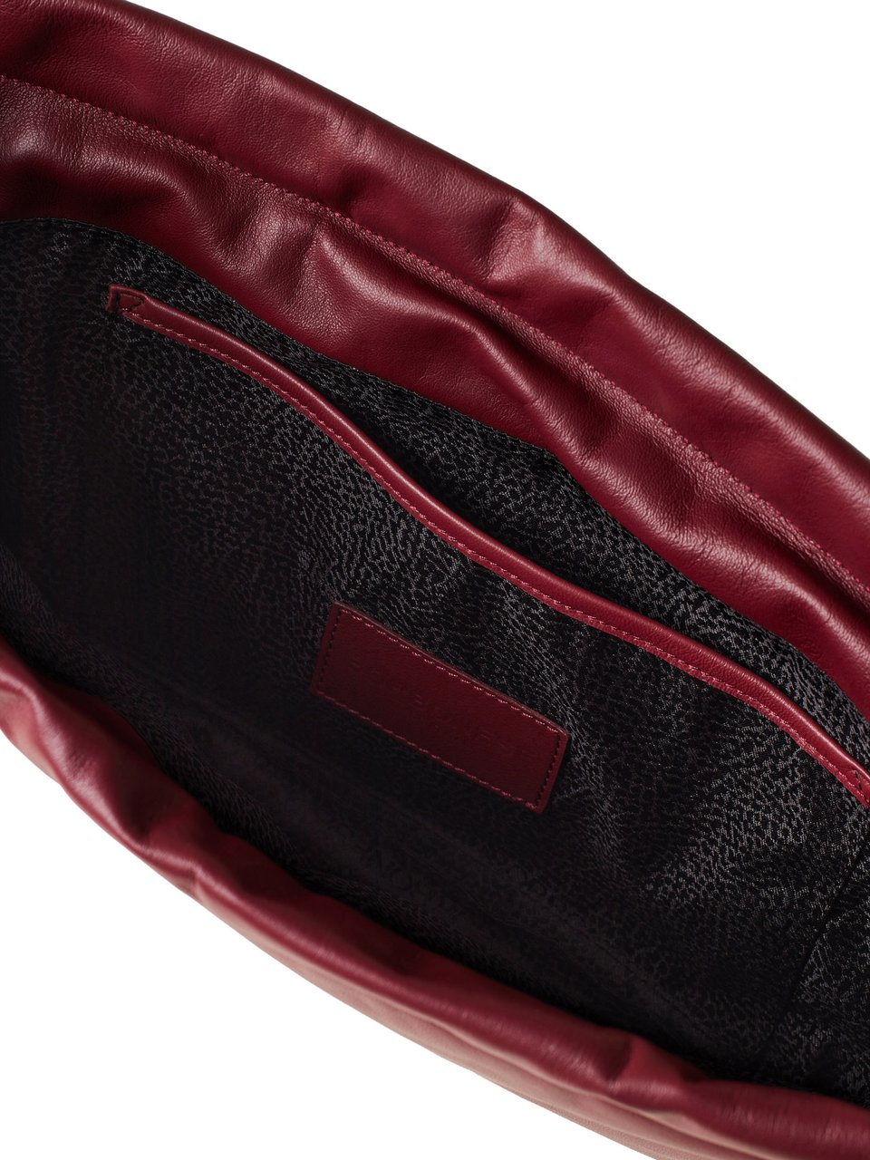 Borbonese COQUILLE MEDIUM HOBO BAG Rood