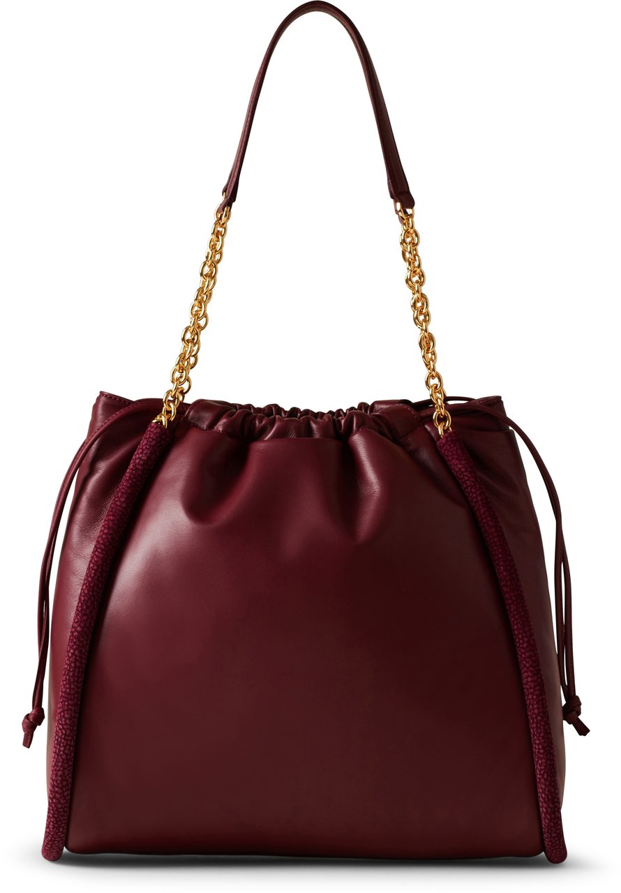 Borbonese COQUILLE LARGE SHOPPING BAG Rood