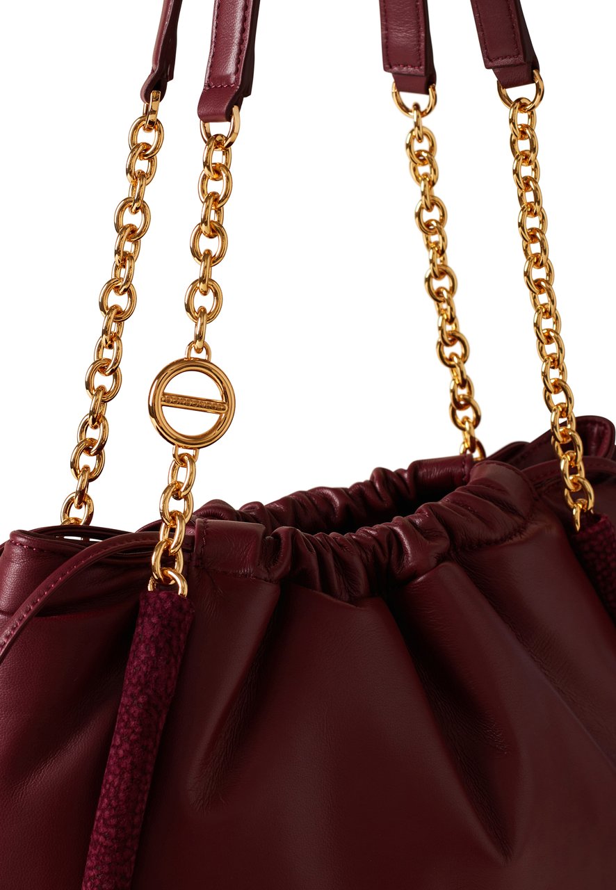 Borbonese COQUILLE LARGE SHOPPING BAG Rood