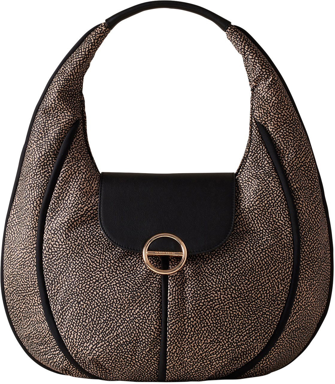 Borbonese COTTAGE SMALL HOBO BAG Bruin