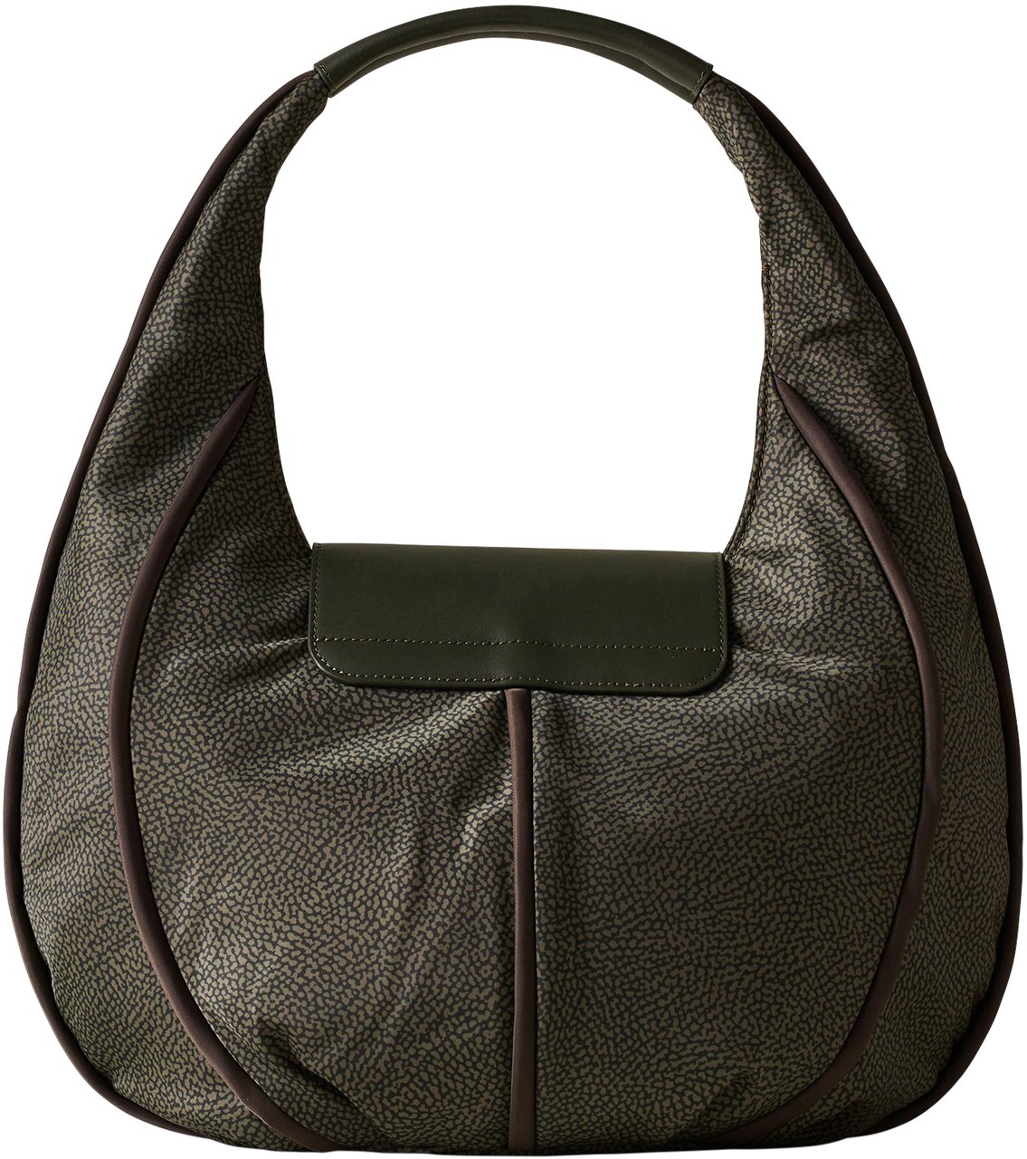 Borbonese COTTAGE SMALL HOBO BAG Groen