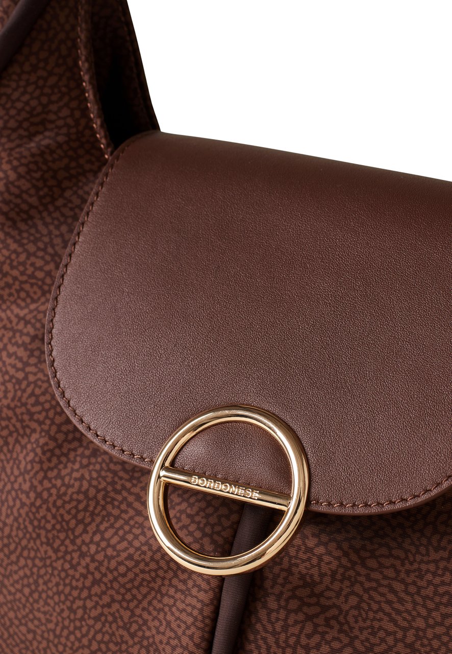 Borbonese COTTAGE SMALL HOBO BAG Maroon