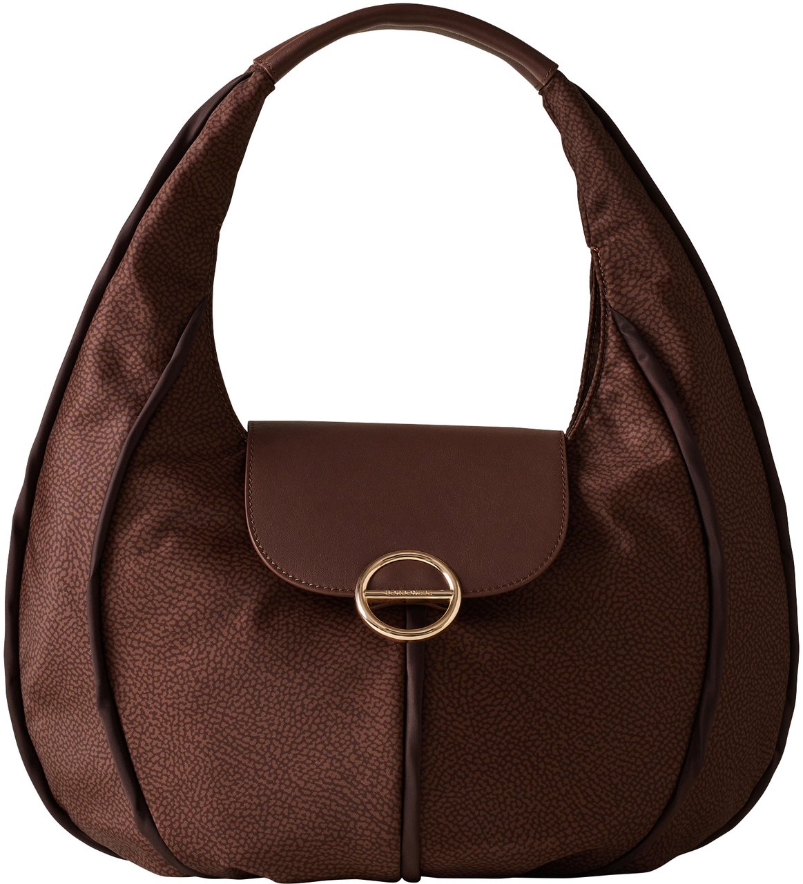 Borbonese COTTAGE SMALL HOBO BAG Maroon