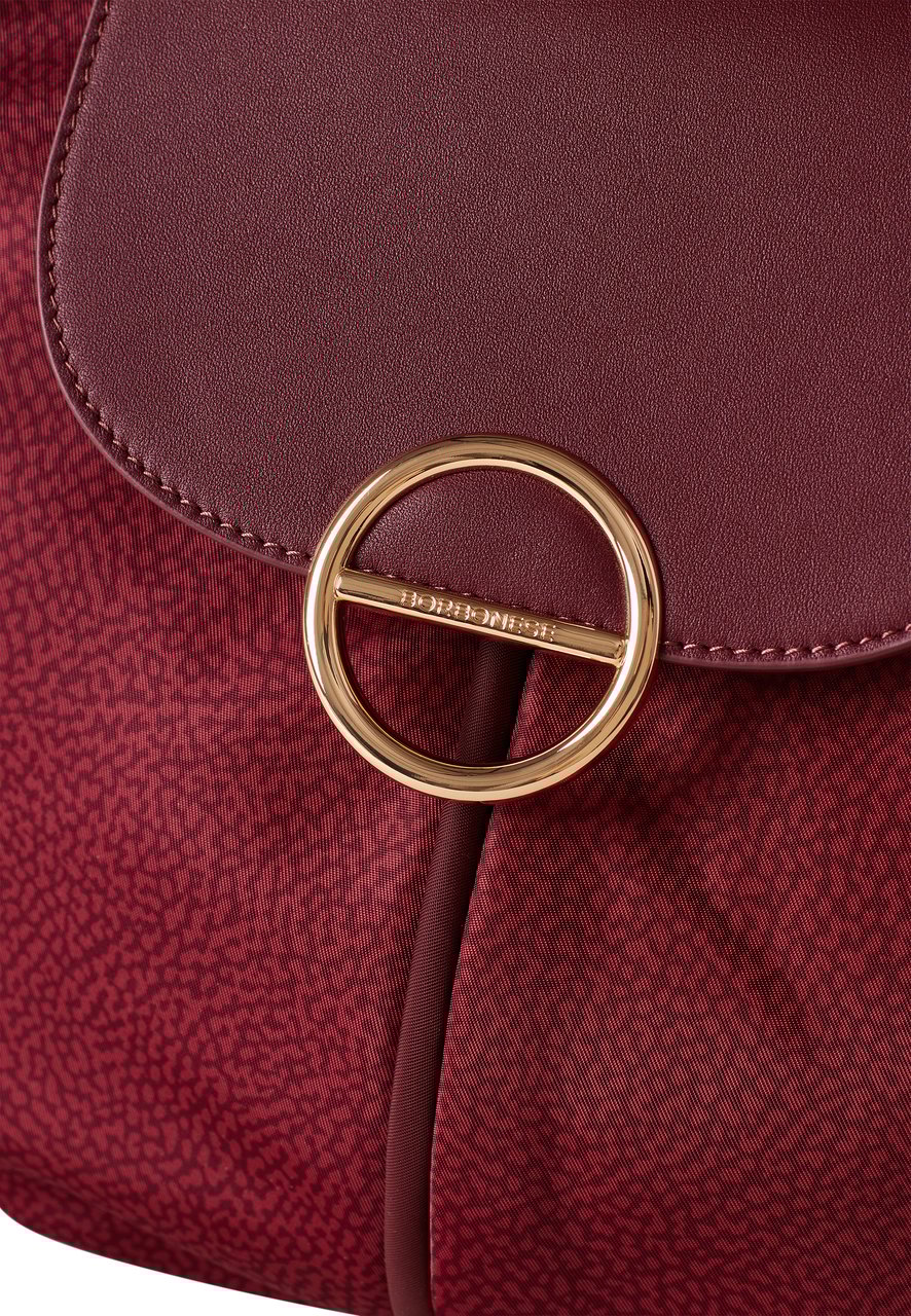 Borbonese COTTAGE SMALL HOBO BAG Rood