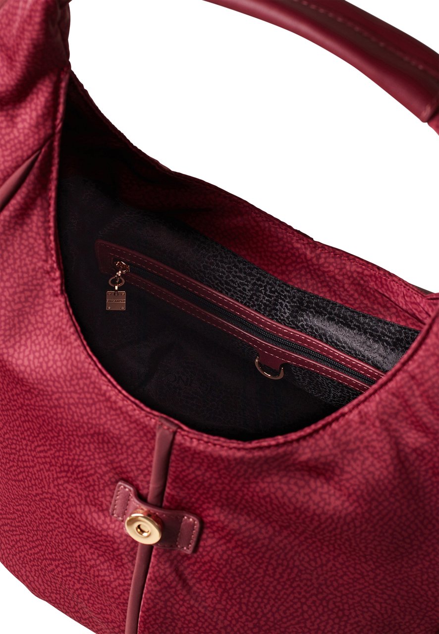 Borbonese COTTAGE SMALL HOBO BAG Rood