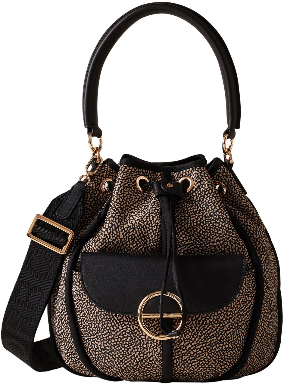Borbonese COTTAGE BUCKET BAG Bruin