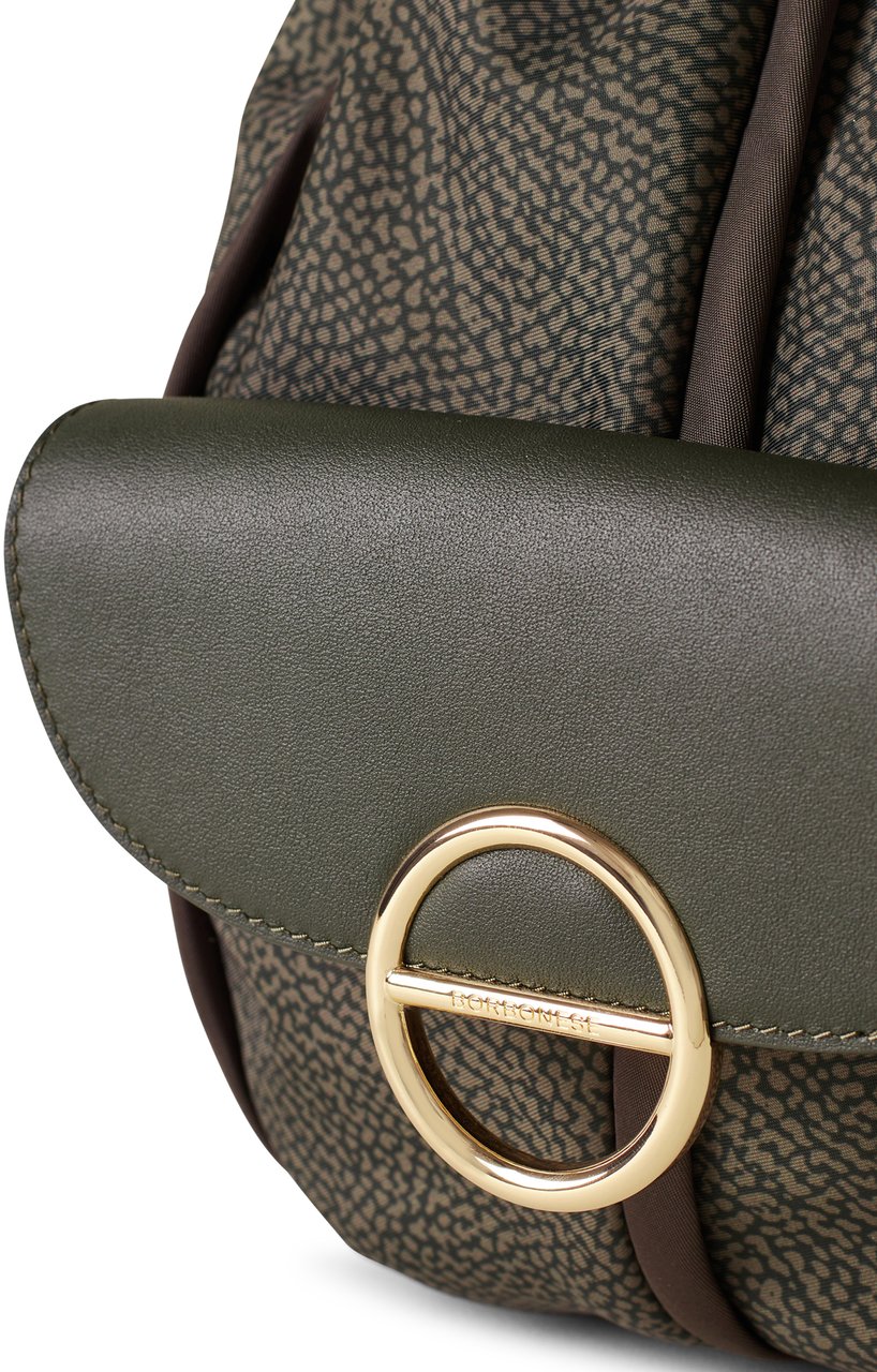 Borbonese COTTAGE BUCKET BAG Groen