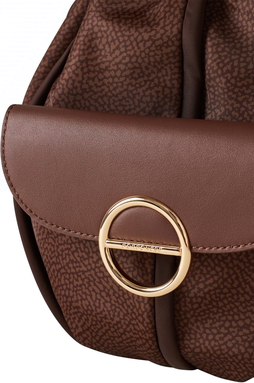 Borbonese COTTAGE BUCKET BAG Maroon