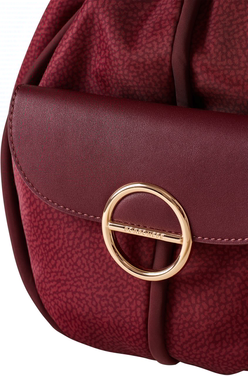 Borbonese COTTAGE BUCKET BAG Rood