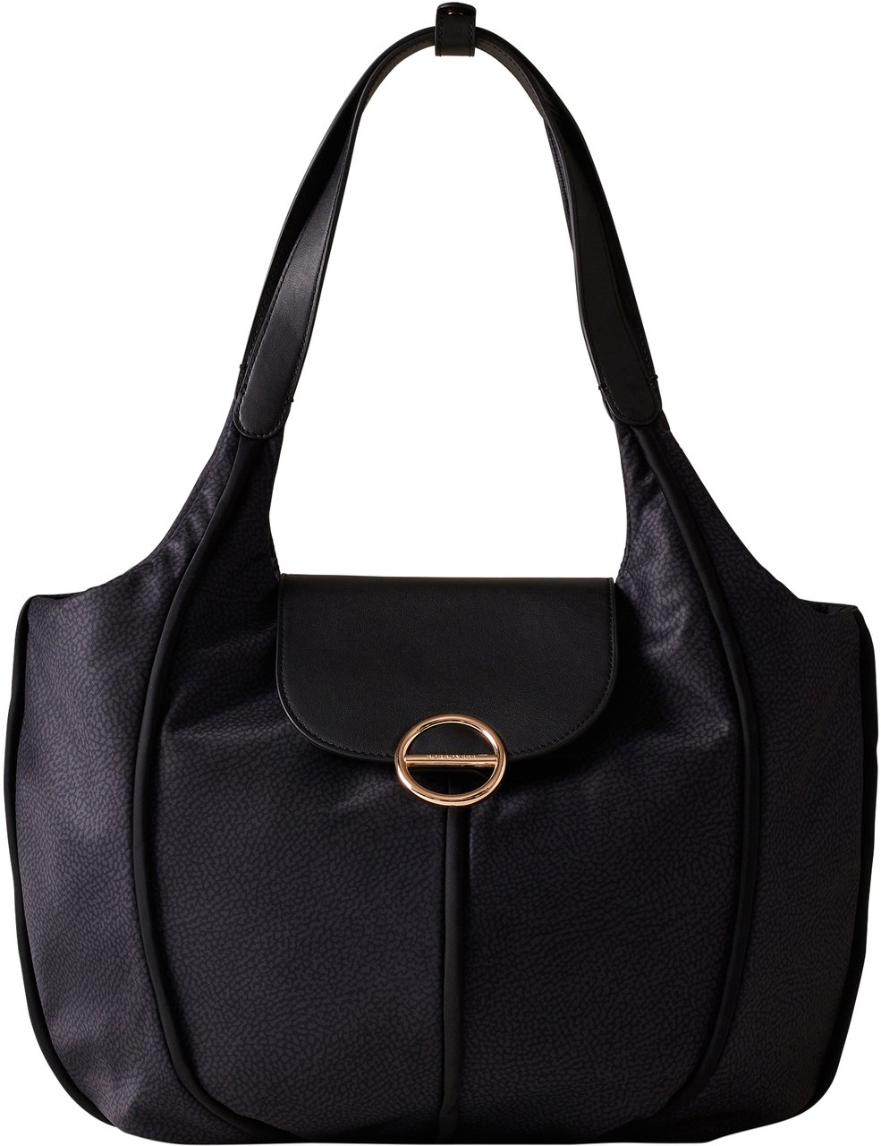 Borbonese COTTAGE LARGE SHOPPING BAG Zwart