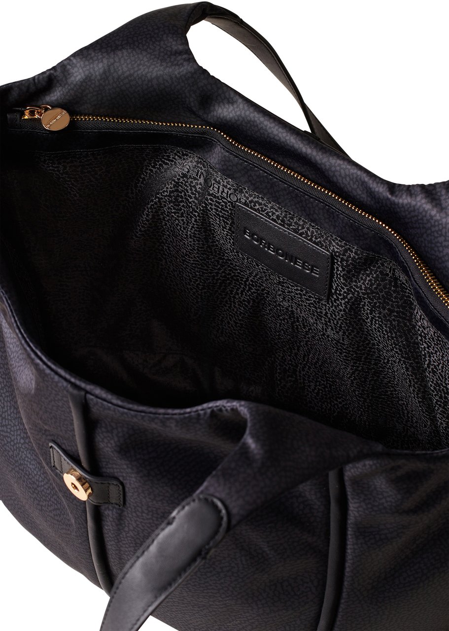 Borbonese COTTAGE LARGE SHOPPING BAG Zwart