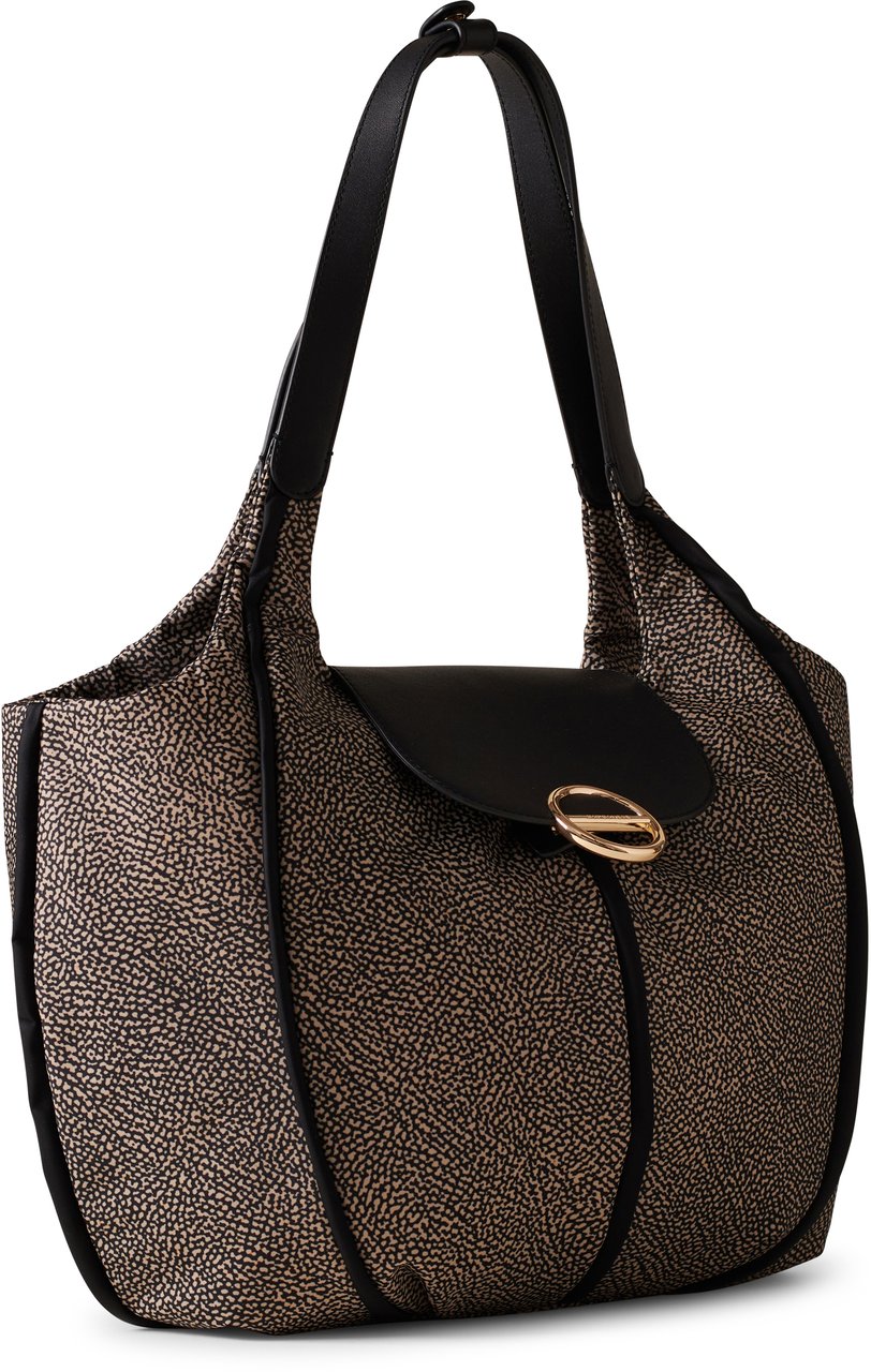 Borbonese COTTAGE LARGE SHOPPING BAG Bruin