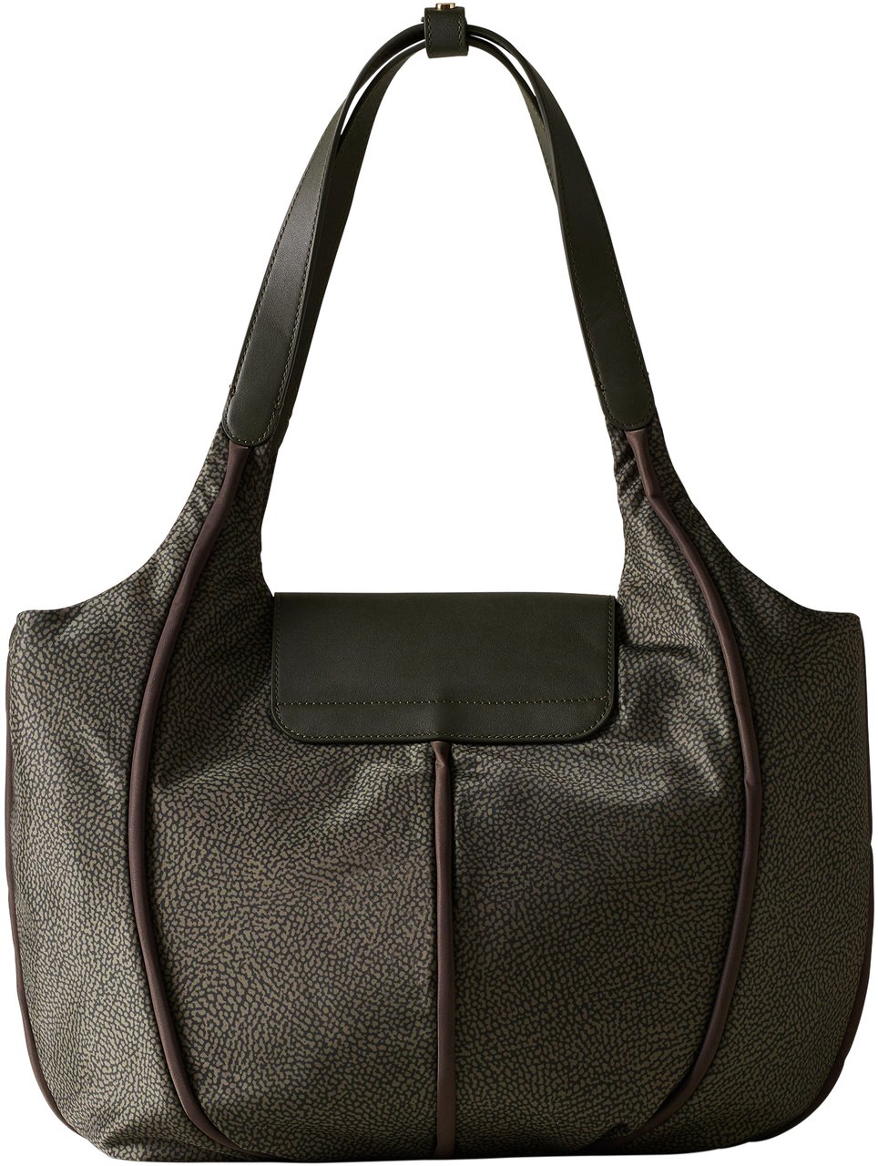 Borbonese COTTAGE LARGE SHOPPING BAG Groen