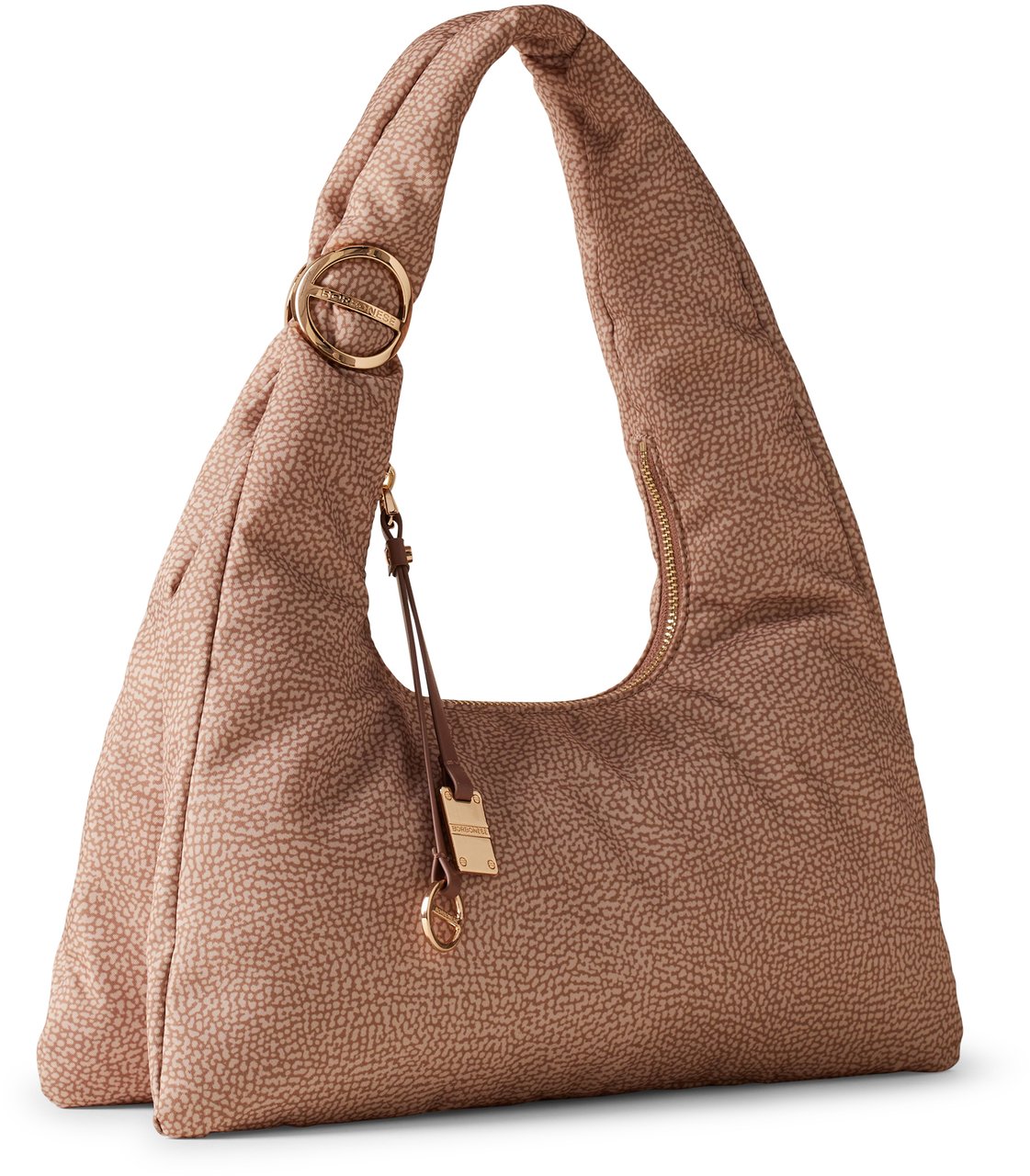 Borbonese TWINNIE SMALL HOBO BAG Beige
