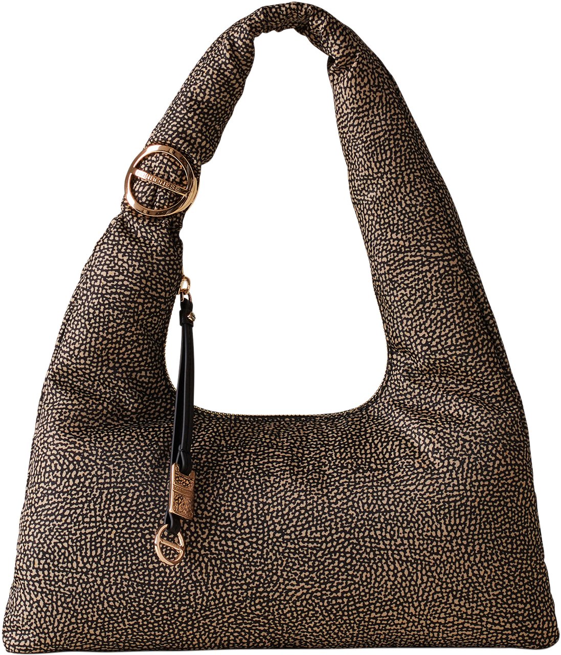 Borbonese TWINNIE SMALL HOBO BAG Bruin