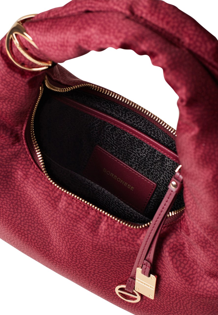 Borbonese TWINNIE SMALL HOBO BAG Rood