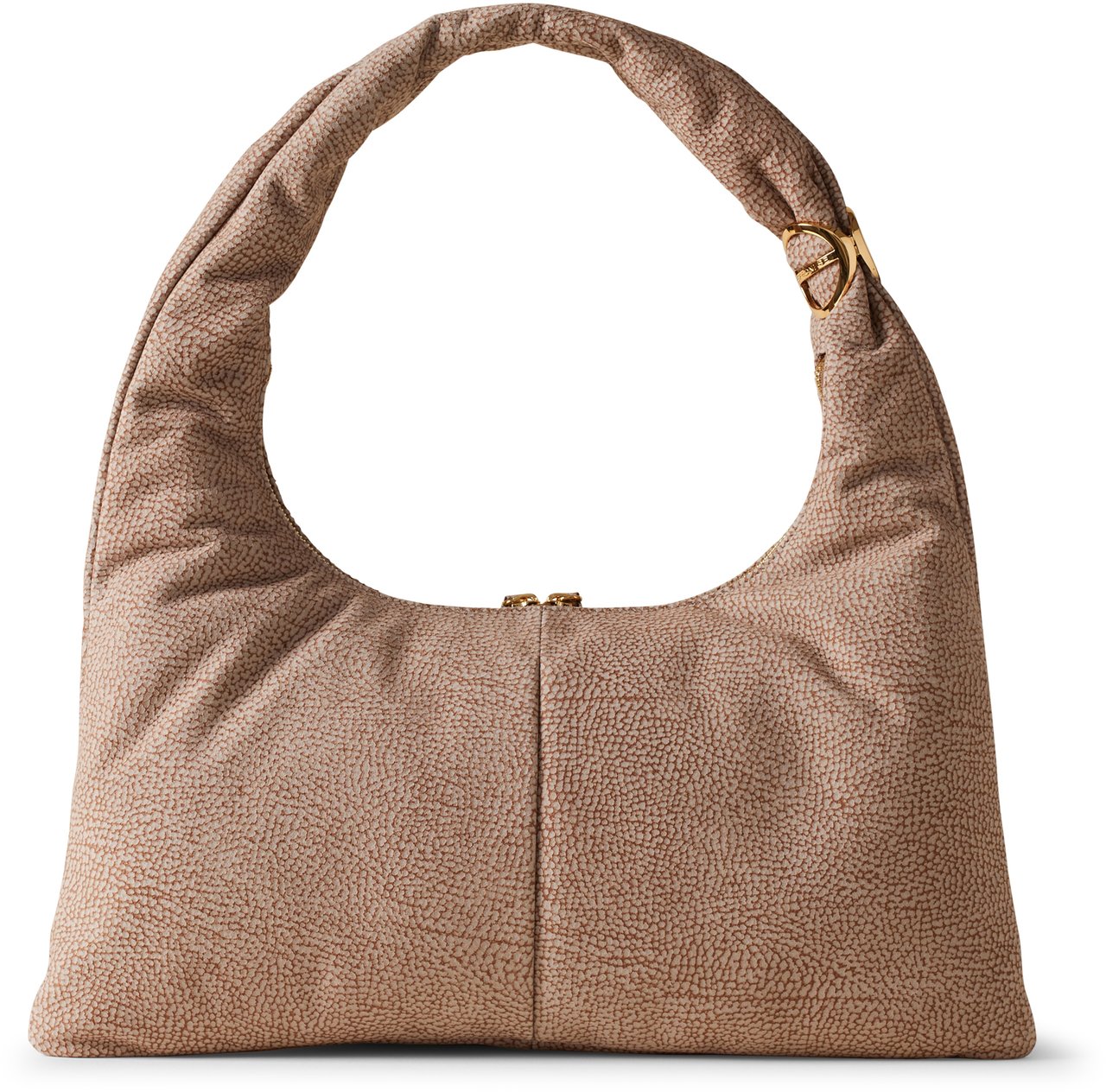 Borbonese TWINNIE LARGE HOBO BAG Beige