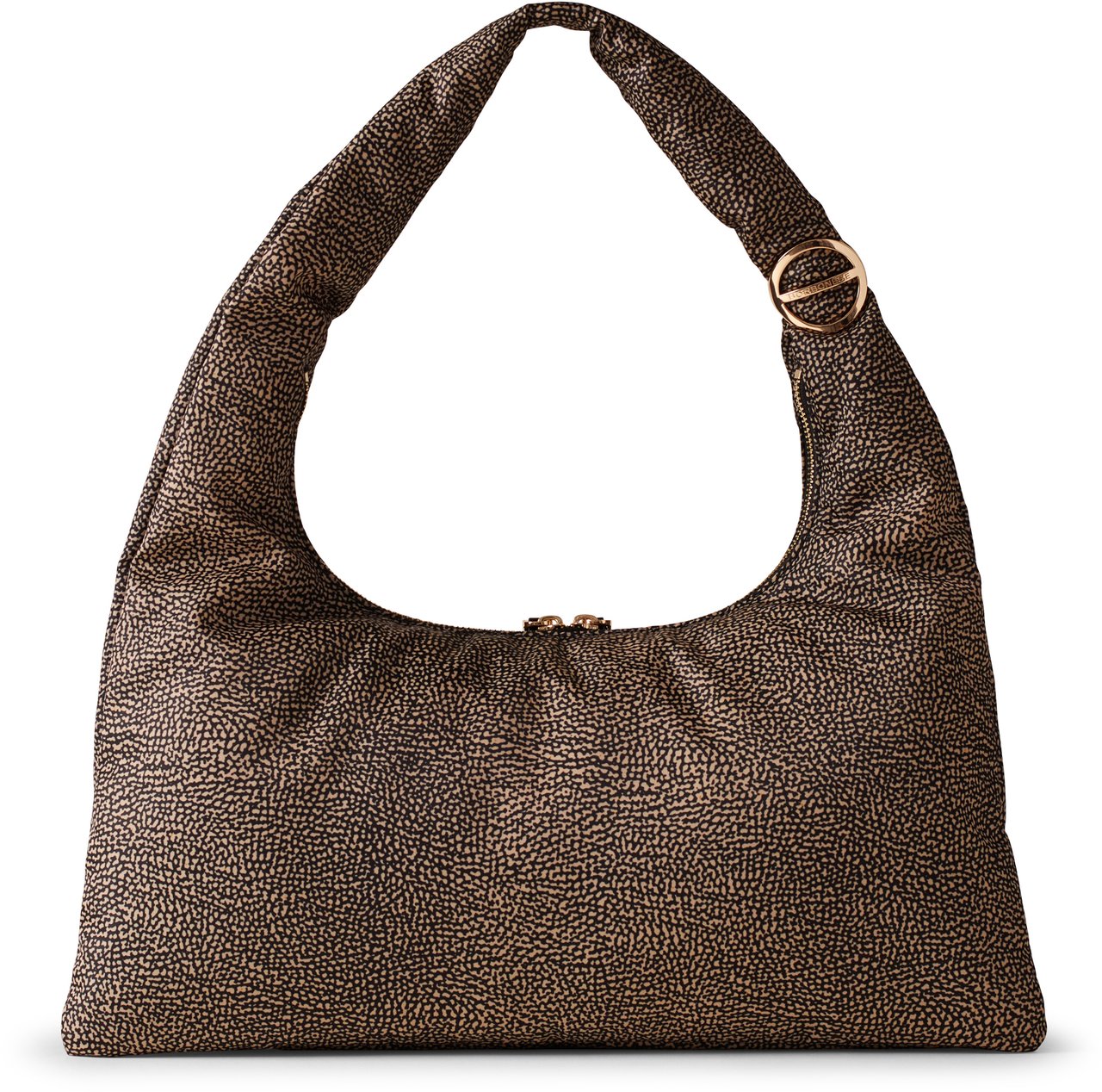 Borbonese TWINNIE LARGE HOBO BAG Bruin