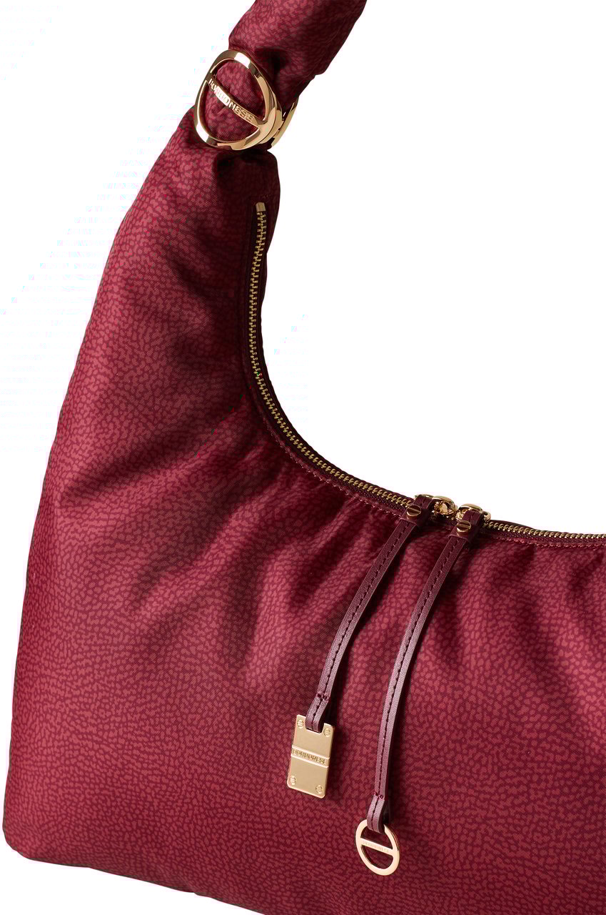 Borbonese TWINNIE LARGE HOBO BAG Rood