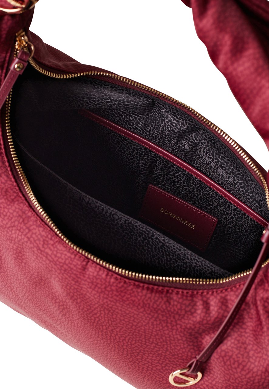 Borbonese TWINNIE LARGE HOBO BAG Rood