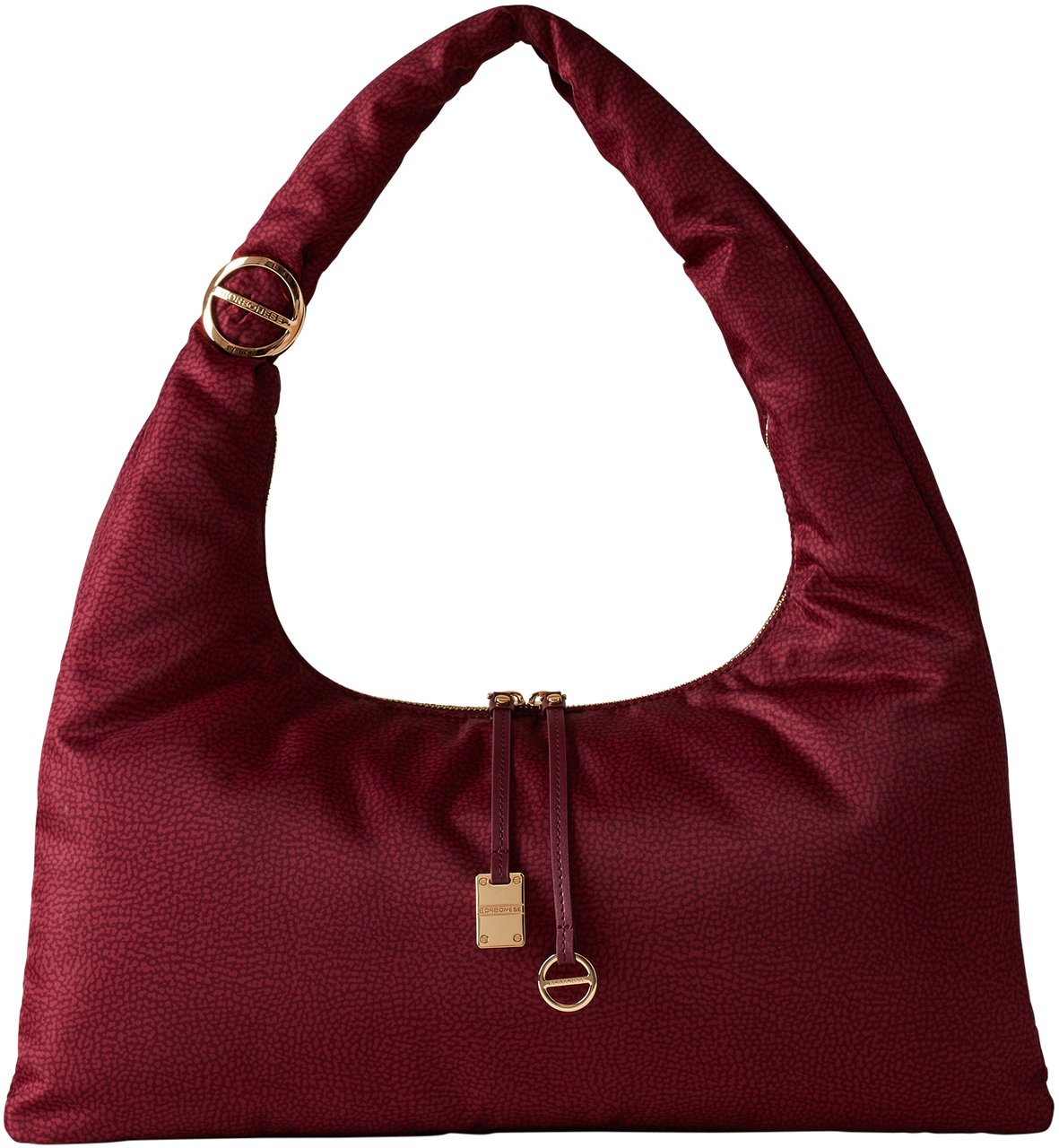 Borbonese TWINNIE LARGE HOBO BAG Rood