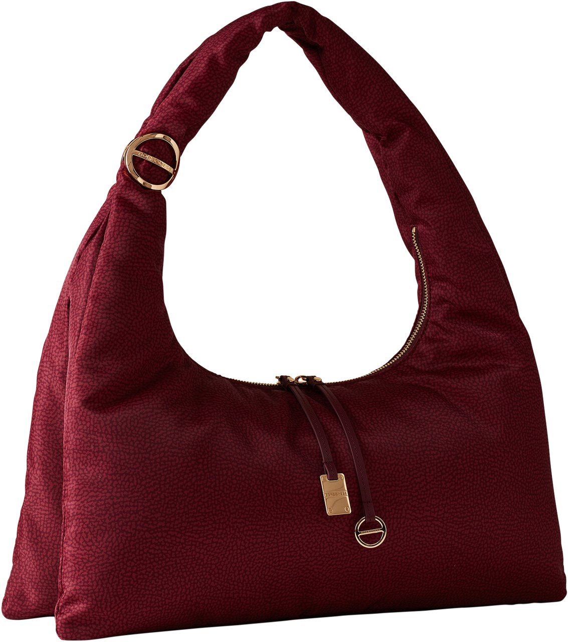 Borbonese TWINNIE LARGE HOBO BAG Rood