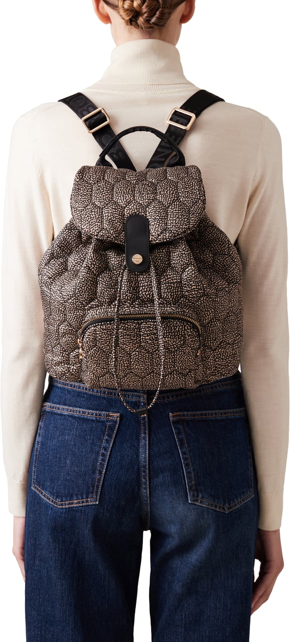 Borbonese HONEY MEDIUM BACKPACK Bruin