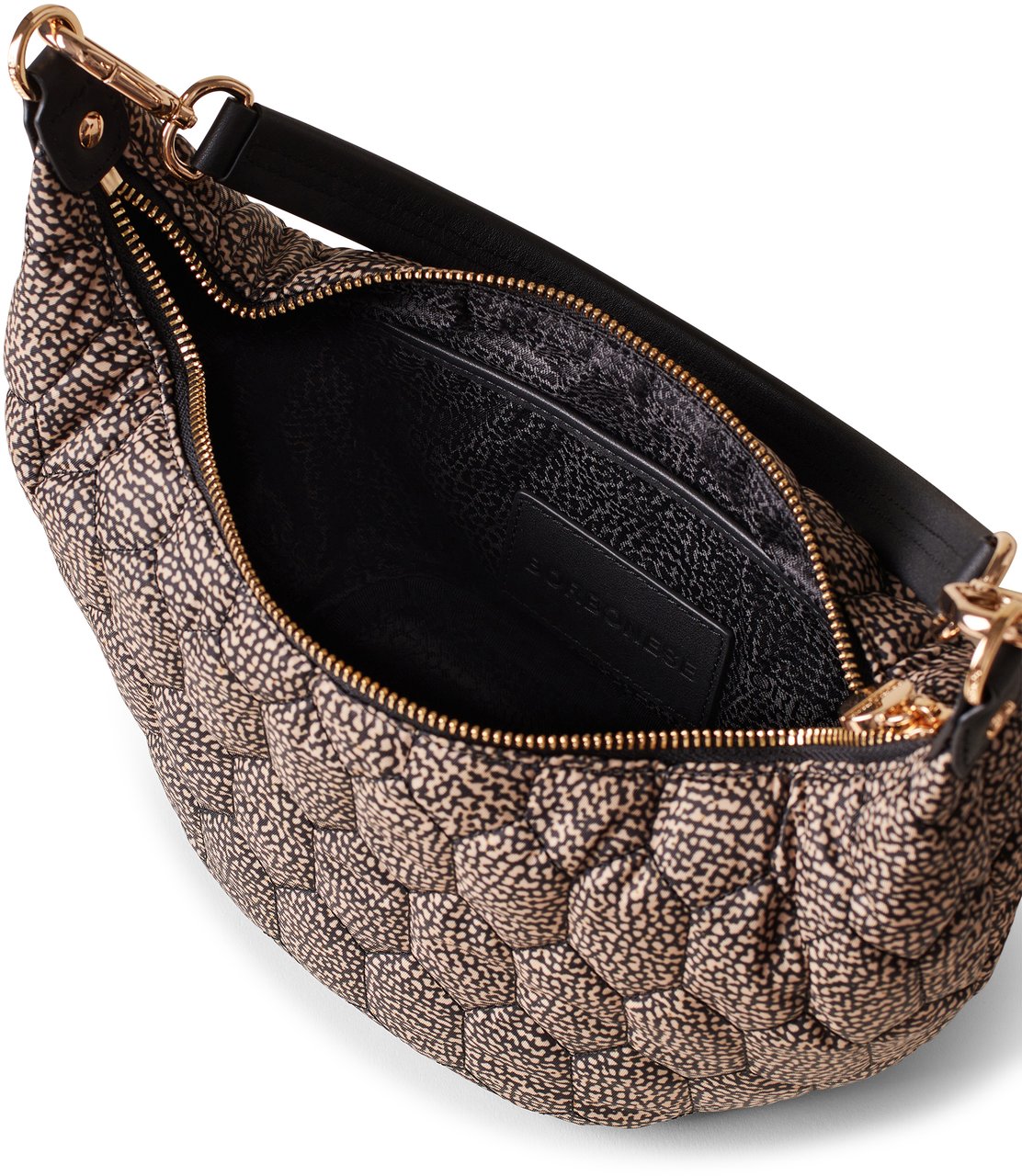 Borbonese HONEY SMALL HOBO BAG Bruin