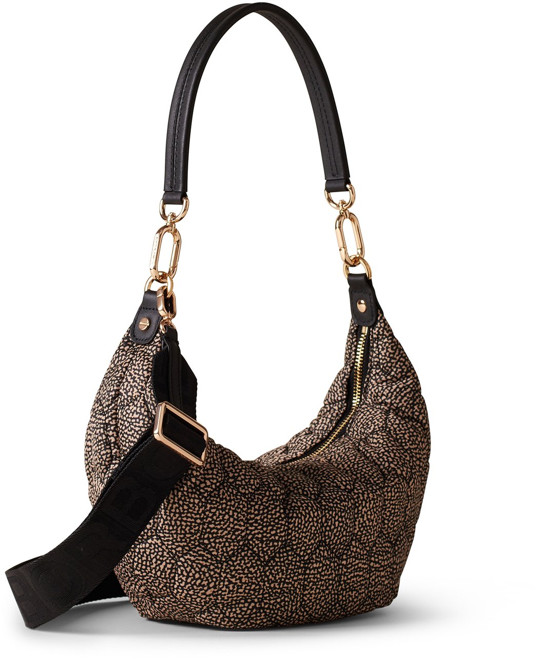 Borbonese HONEY SMALL HOBO BAG Bruin