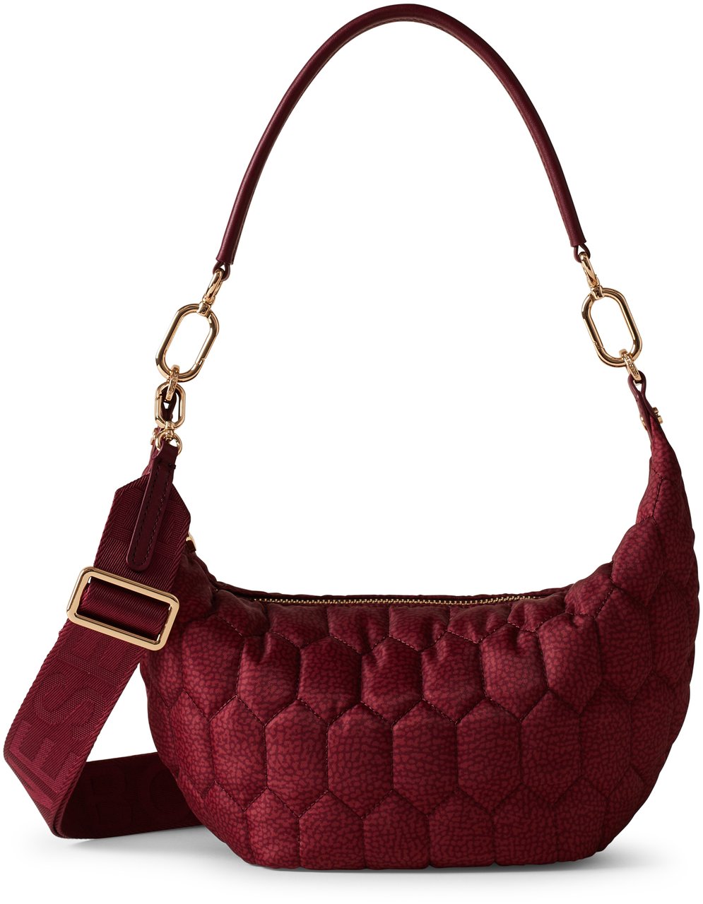 Borbonese HONEY SMALL HOBO BAG Rood