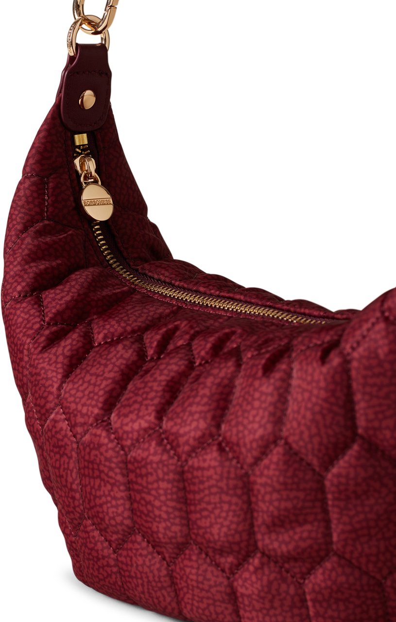 Borbonese HONEY SMALL HOBO BAG Rood