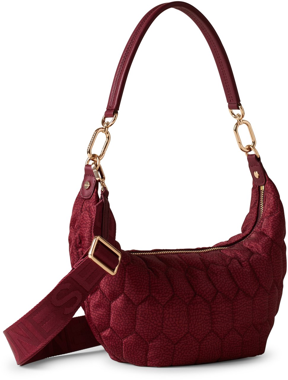 Borbonese HONEY SMALL HOBO BAG Rood