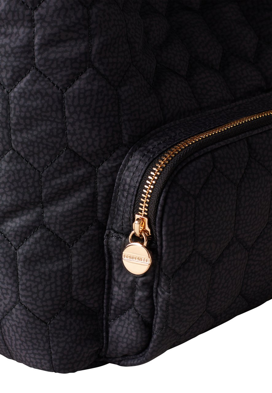 Borbonese HONEY MEDIUM BUCKET BAG Zwart