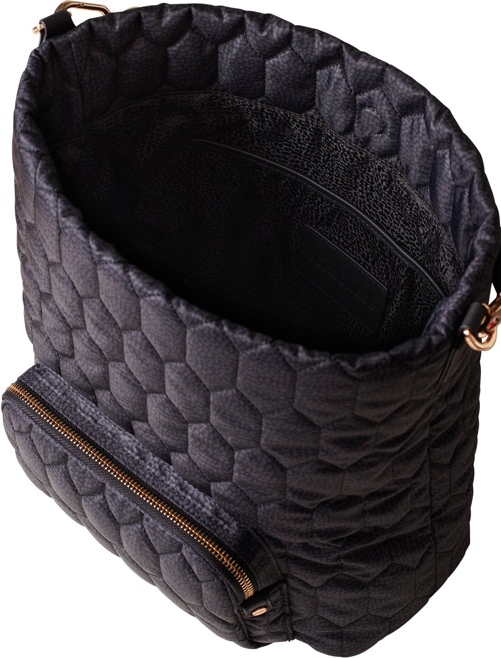 Borbonese HONEY MEDIUM BUCKET BAG Zwart