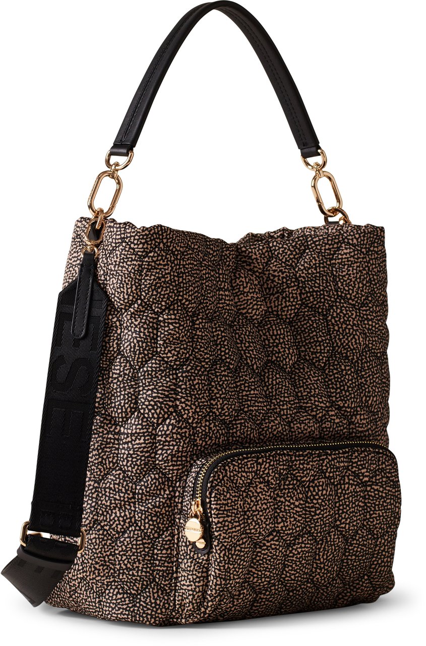 Borbonese HONEY MEDIUM BUCKET BAG Bruin