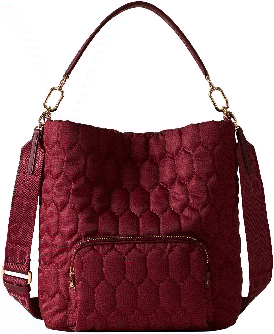 Borbonese HONEY MEDIUM BUCKET BAG Rood