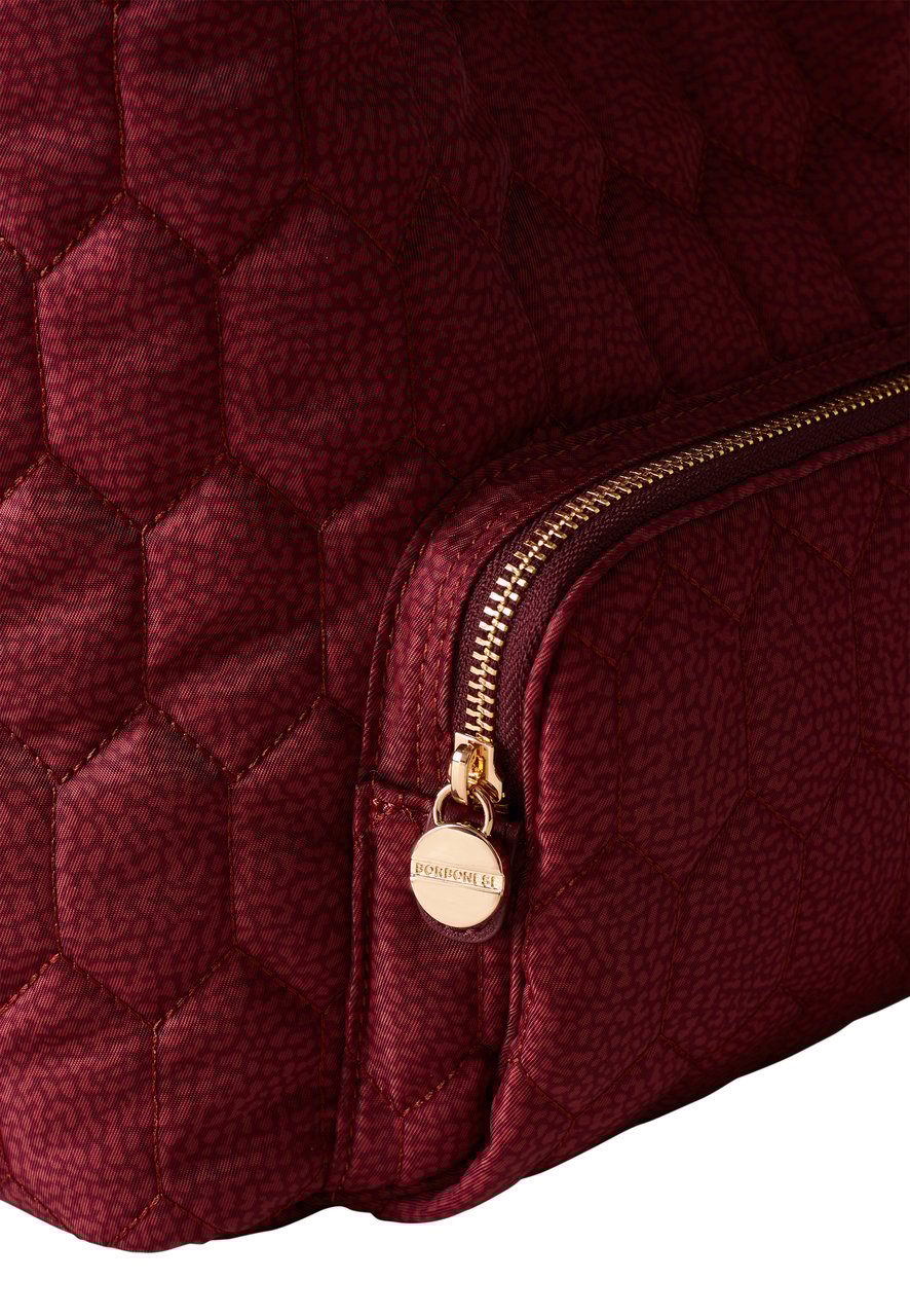 Borbonese HONEY MEDIUM BUCKET BAG Rood