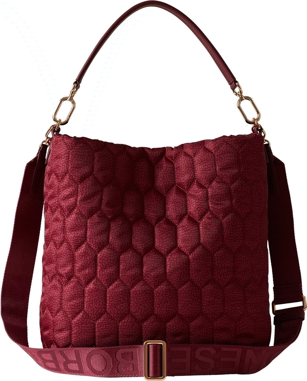Borbonese HONEY MEDIUM BUCKET BAG Rood