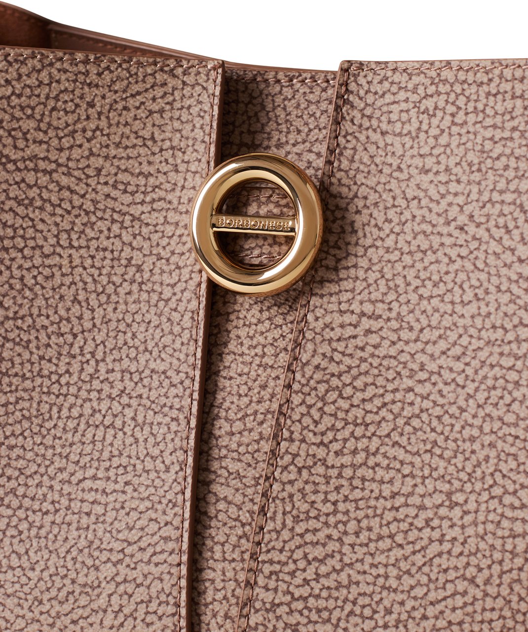 Borbonese TULIP SMALL BUCKET BAG Beige