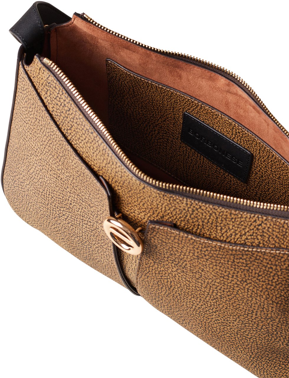 Borbonese TULIP MEDIUM HOBO BAG Bruin