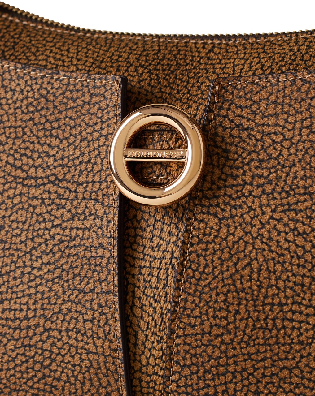 Borbonese TULIP MEDIUM HOBO BAG Bruin