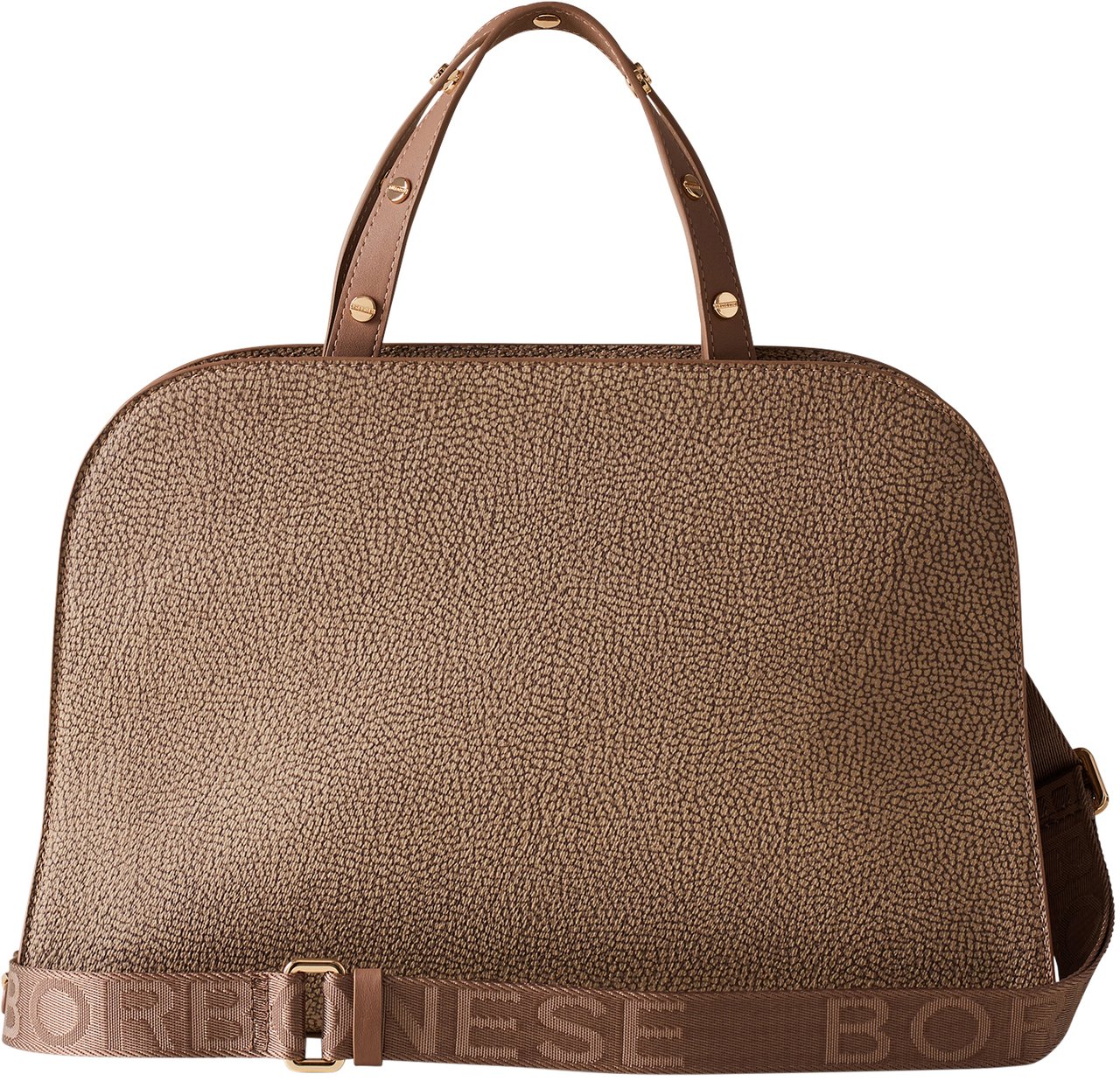 Borbonese TULIP MEDIUM BAULETTO BAG Beige